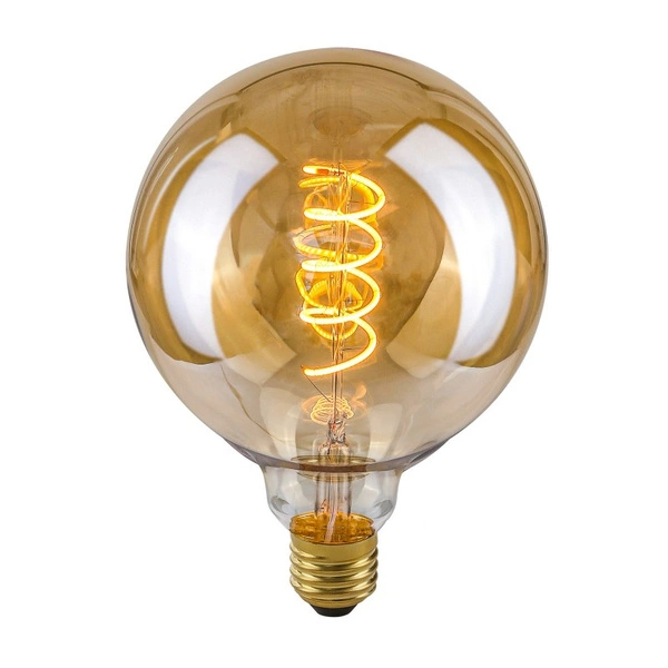 Żarówka filament LED Italux E27 4W 2200K G125 Spiral Amber LDS-G125-SA G125