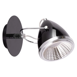 Oliver Wall Lamp Incl. 1xGU10 LED 5,5W Chrome Metal/Black Metal 5109104