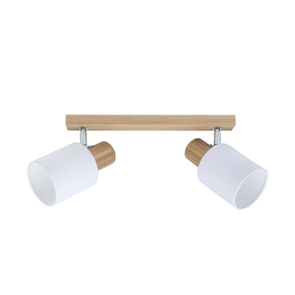 Treehouse Ceiling Lamp 2xE27 Max.25W Oiled Oak/Chrome/White 2236274