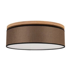 Benita Black Ceiling Lamp 3xE27 Max.25W Oiled Oak/Brown-Black-Gold