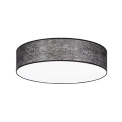 Nevoa Ceiling Lamp 4xE27 Max.25W White Metal/Black Fabric Shade 47954802