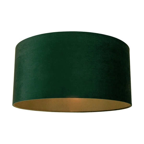 Lampshade Cylinder E27 H50 Green Velvet A1391