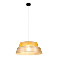 Nevoa Pendant Lamp 1xE27 Max.60W Black/Transparent PVC/Gold-Silver 150040104