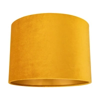 Cylindryczny abażur E27 H40 Miodowy Aksamit A1394