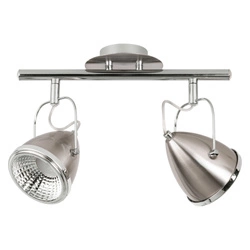 Oliver Ceiling Lamp Incl. 2xGU10 LED 5,5W Chrome Metal/Satin Metal 5109227