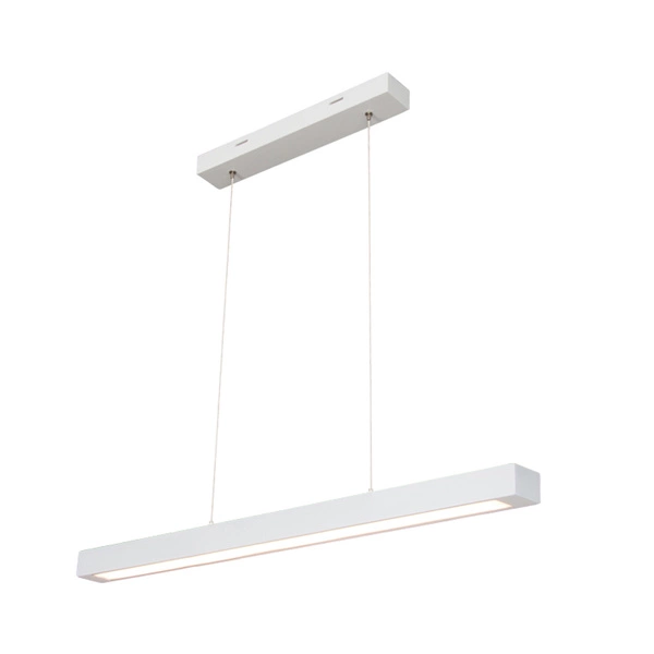 Smal Pendant Lamp 2xLED 24V Integrated 2260lm 3000K 22,5W White Beech Wood/Transparent PVC Cable with Touch Dimmer 1509542