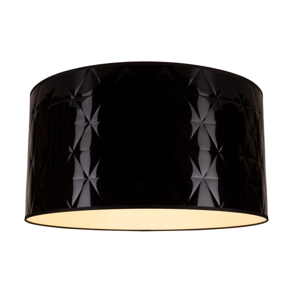 Lampshade Cylinder E27 H30 Black Synthetic Fabric A0729