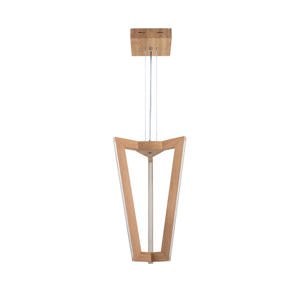 Leif Pendant Lamp ''In&Out'' 6xLED 24V Integrated 4000lm 3000K 43W Oiled Oak/Transparent PVC Cable 1539274