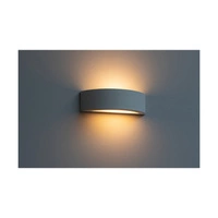 Block Wall Lamp 1xE27 Max.40W Gray Concrete/Frosted Glass 8972136