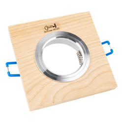 Vitar Wood Square Downlight 1xGU10 Max.6W LED Oiled Oak