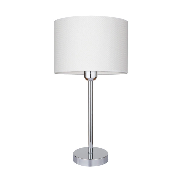 Leila Table Lamp 1xE27 Max.60W Chrome Metal/Transparent PVC Cable/Multicolor Paper+PCV Shade with Doots pattern 7654028