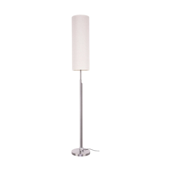 Lampa podłogowa Eleganta w zestawie Zintegrowana dioda LED 1800lm+500lm 3000K 22W Satin Metal/Czarny Kabel z tkaniny/Beżowy lniany klosz 15923127