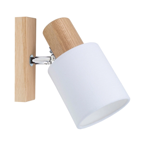 Treehouse Wall lamp 1xE27 Max.25W Oiled Oak/Chrome/White 2236174