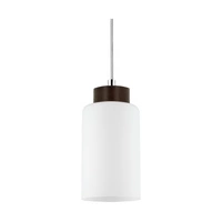 Bosco Pendant Lamp 1xE27 Max.60W Walnut/Transparent/White 1720176