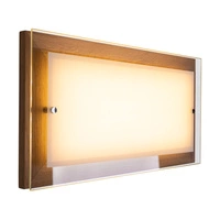 Finn Wall Lamp 1xLED Integrated 2100lm 2700K 24W Oiled Oak/White-Transparent Glass 4032974
