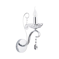 Alessa Wall Lamp 1xE14 Max.40W Chrome Metal/Transparent Glass 9014128