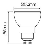 LED line GU10 COB 170-250V 8W 500lm 4000K 24° | Neutralna