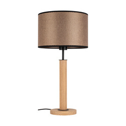 Benita Black Table Lamp 1xE27 Max.40W Oiled Oak/Black/Brown-Black-Gold