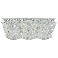 Spindle Ceiling Lamp Incl. LED Integrated 1680lm 4000K 24W Chrome Metal/Transparent Crystal 5962128