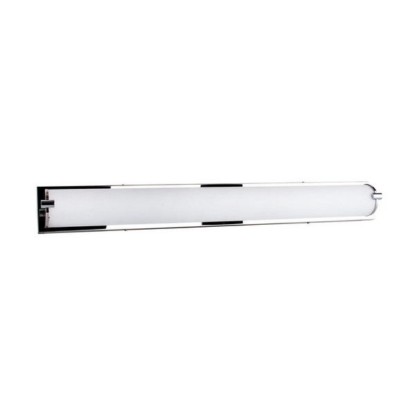 Romy Wall Lamp Incl. LED Integrated 3200lm 3000K 40W Chrome Metal/White Glass