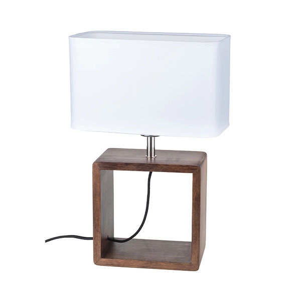 Cadre Table Lamp 1xE27 Max.25W Walnut/Black/White