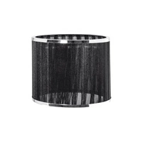 Lampa Wisząca Anina 4xE14 Max.25W Czarny Metal/Przezroczysty Kabel PCV/Czarno-Chromowy Klosz 17930404