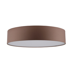 Josefina Ceiling Lamp 4xE27 Max.25W White Metal/Brown Fabric Shade