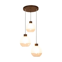 Linea Pendant Lamp 3xE27 Max.60W Walnut/Transparent/Frosted 1860376R