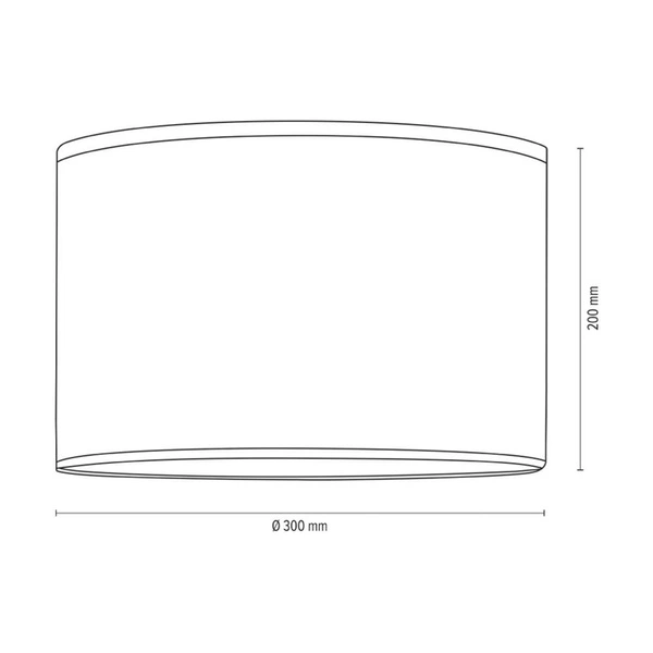 Lampshade Cylinder E27 H40 Gray Cotton A0555