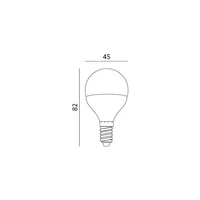 LED bulb E14 6W neutral 4000K ball G45