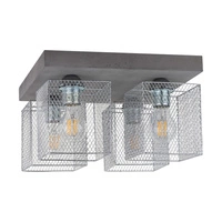 Gittan Ceiling Lamp 4xE27 Max.60W Gray Concrete/Chrome Metal 8172436