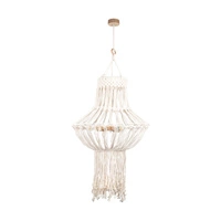 Samba Pendant Lamp 3xE27 Max.15W LED Oiled Oak/Cream Braided Cotton Cord/Natural Fabric Cable 18737374