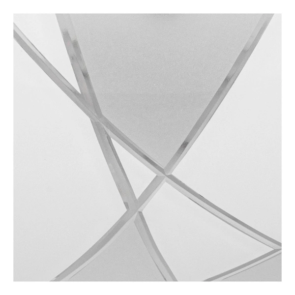 Dakota Ceiling Lamp Incl. 1xLED Integrated 2600lm 2700K 30W Chrome Metal/White-Transparent Glass 4395112