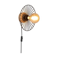 Antonella Wall lamp 1xE27 Max.25W Oiled Oak/Black 289049174