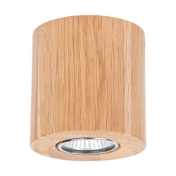 Wooddream Round Ceiling Lamp Incl.1xLED GU10 5W Oiled Oak 2566174