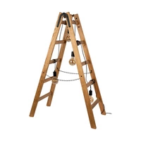 Eskalo Floor Lamp 4xE27 Max.15W LED Stained Pine Brown/Black Metal/Black PVC Cable 1219451