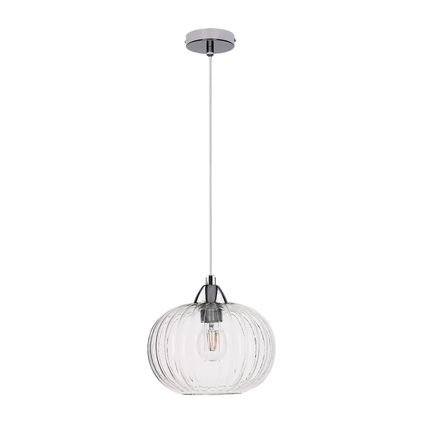 Universe Pendant Lamp 1xE27 Max.60W Chrome Metal/Transparent PVC/Transparent Glass 9721100