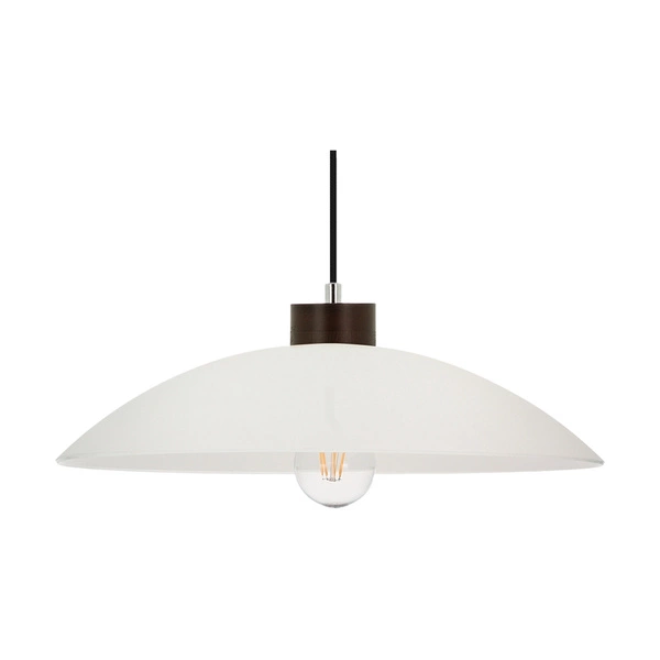 Jona Pendant Lamp 1xE27 Max.60W Walnut/Black/Braided/White 1408976