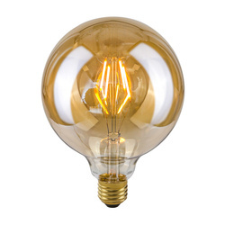 LED Filament Bulb, E27, Amber LDS-G125-A G125, 4W, 2200K, 400lm