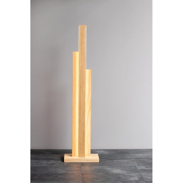 Lampa Podłogowa Manhattan 3xLED 24V Zintegrowana 5600lm 3000K 60W Dąb Olejowany/Antracyt Materiał Kabel ze Ściemniaczem Dotykowym 6481174