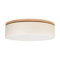 Benita Ceiling Lamp 4xE27 Max.25W Oiled Oak/Cream-Silver 4047400311531