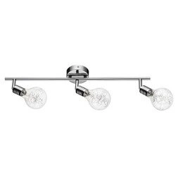 Bulbs Ceiling Lamp Incl. 3xG9 Max.28W Chrome Metal/Transparent Glass 2507328