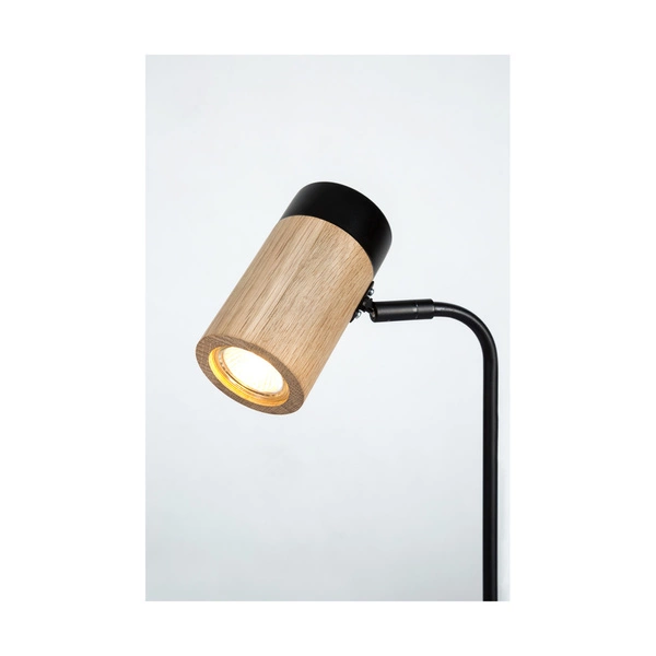 Annick Table Lamp Incl. 1xLED GU10 5W Oiled Oak/Black Metal/Black Fabric Cable 7419104