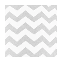 Lampshade Cylinder E27 H40 White-Gray Cotton with zigzag pattern A0520