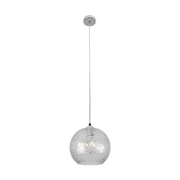 Universe Pendant Lamp 1xE27 Max.60W Chrome Metal/Transparent PVC/Transparent Glass 9722100