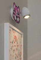 Lenny Wall Lamp 1xGU10 Max.50W White Metal/Chrome Metal/Multicolor Synthetic Material with Tiger Pattern 2108102