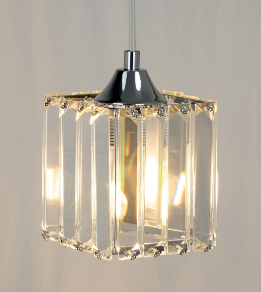 Lampa Wisząca Casina 4xE27 Max.60W Chrom Metal/Przezroczysty Kryształ 8181428