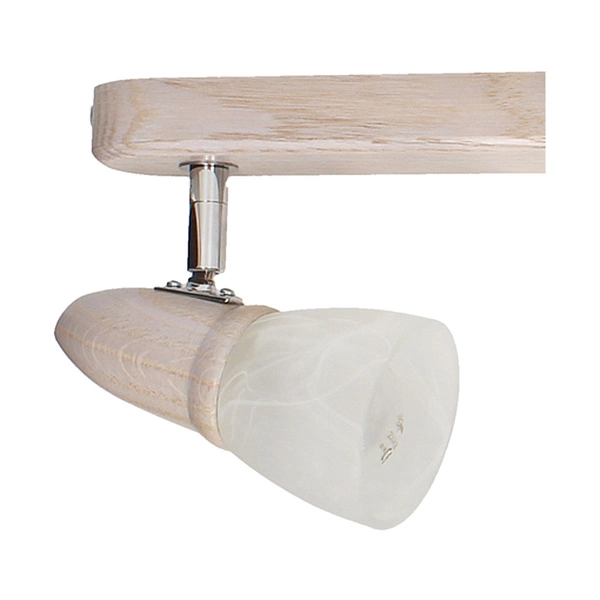 Julietta Ceiling Lamp 3xE14 Max.40W Bleached Oak/White Glass 2215332