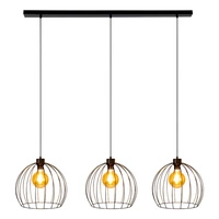 Lampa Wisząca Coop 3xE27 Maks. 60W Czarny Metal/Czarny Kabel PCV 188449304