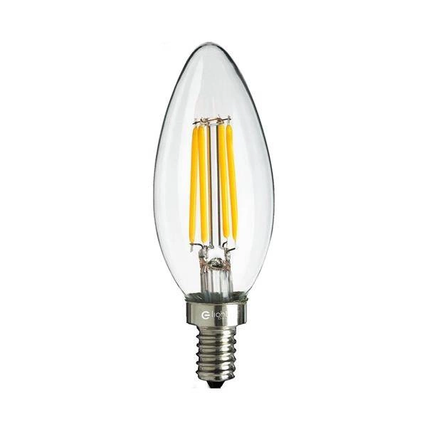 LED Filament Bulb 6W Candle E14 2700K